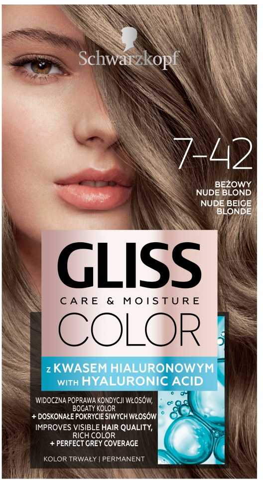Schwarzkopf Permanentiniai Plauk Da Ai Gliss Color Care Moisture Rusvai Gelsvas Nude