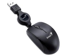   Pelė Genius Micro Traveler, Optinė, USB, Juoda  - Pelės