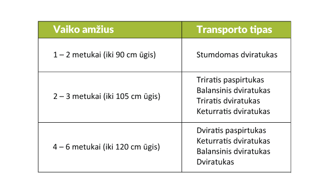 Transpoto tipas-amžius