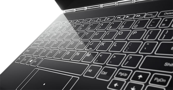 „Lenovo Yoga Book“ klaviatūra