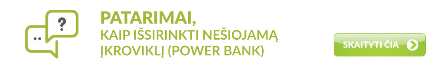 Kaip išsirinkti nešiojamą įkroviklį