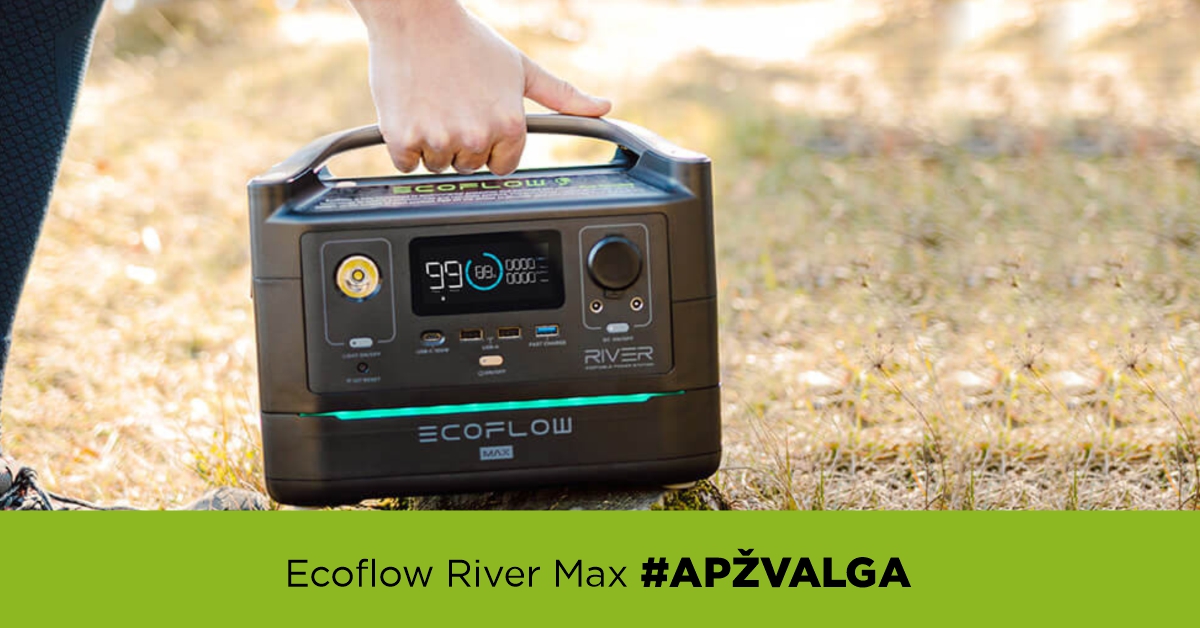 Nešiojamas įkroviklis, kuris įkraus telefoną 42 kartus: „EcoFlow