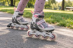 TOP 5 geriausi riedučiai vaikams 2026 m. augančiai pėdai