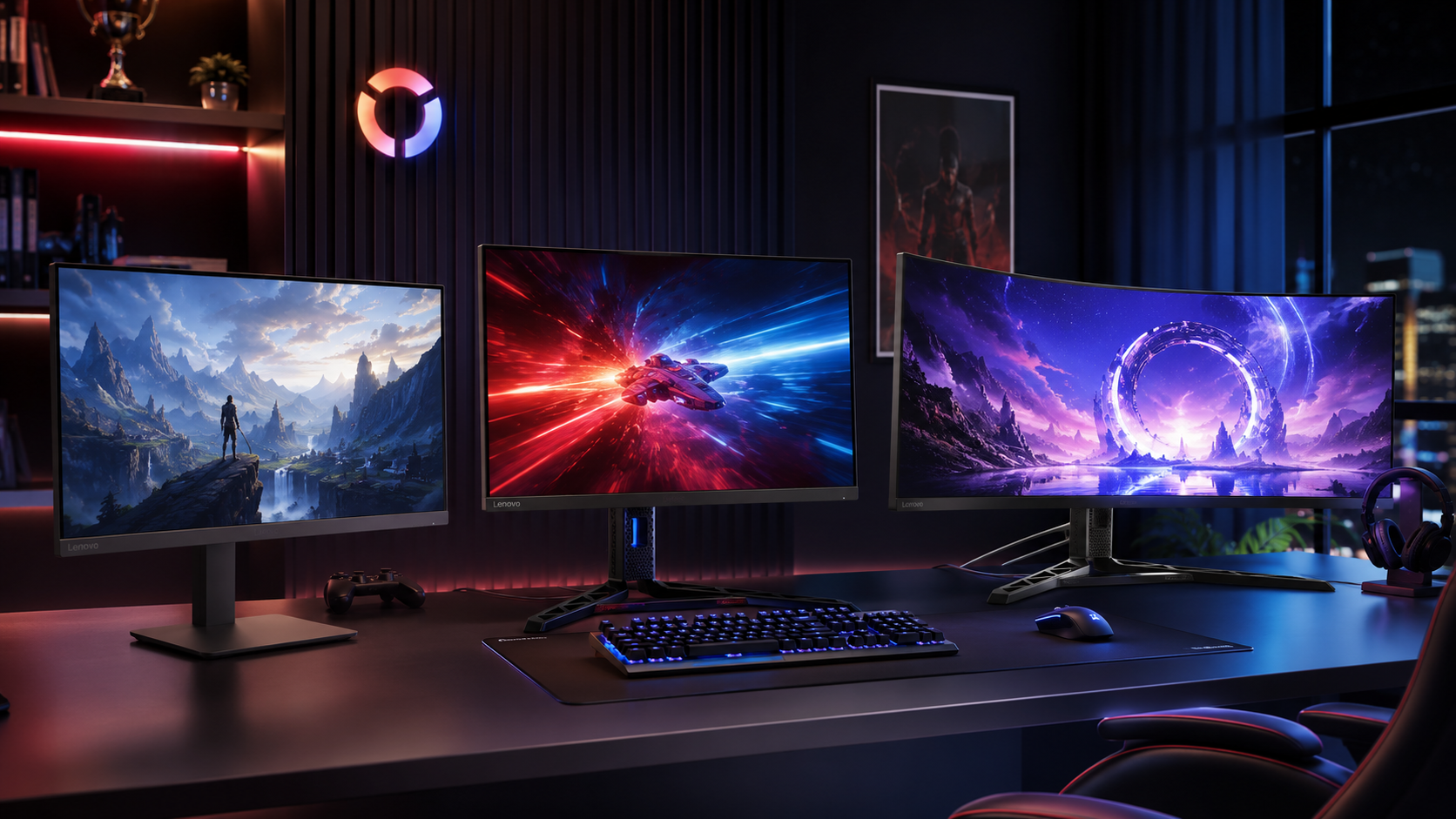 Lenovo monitoriai žaidimams