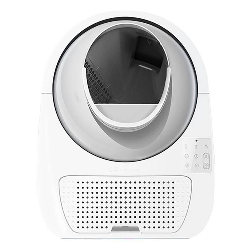 Automatinis tualetas katėms Catlink Pro-X (CL-07). Ovalios formos, baltos spalvos.