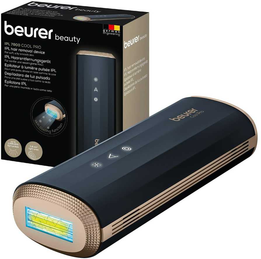 Juodas epiliatorius Beurer IPL 7800 Cool Pro