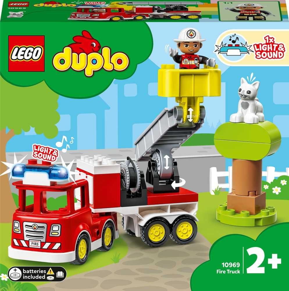 LEGO DUPLO Ugniagesių automobilis puiki kalėdinė dovana vaikams