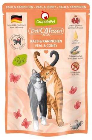 GranataPet Delicatessen su veršiena ir triušiena šlapias maistas katėms