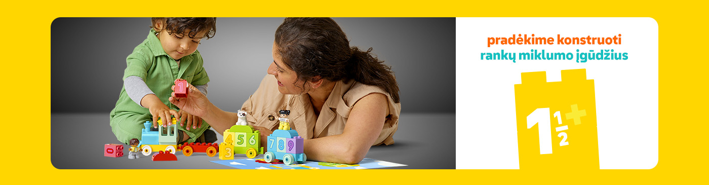 LEGO DUPLO rinkiniai vaikams nuo 1 metu