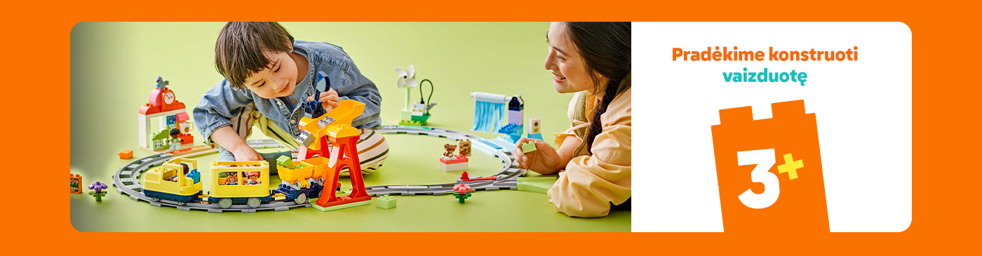 LEGO DUPLO rinkiniai vaikams nuo 3 metu