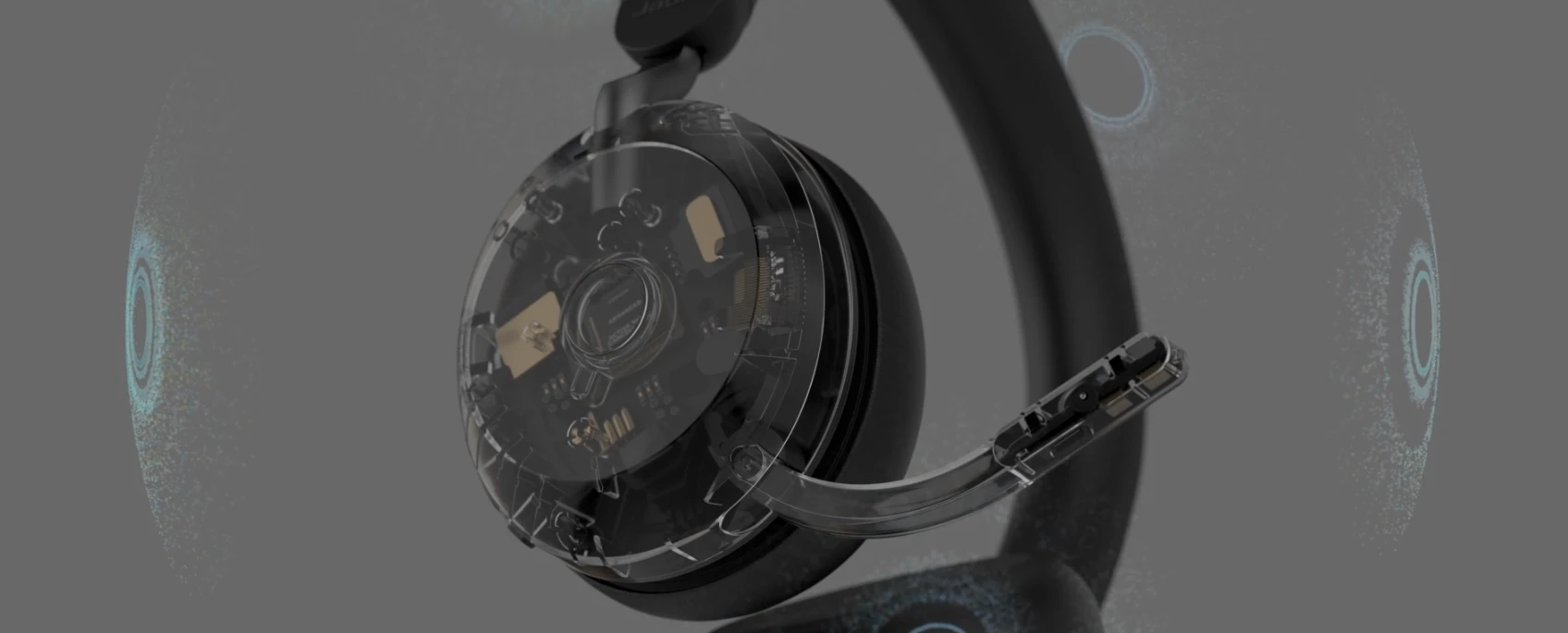 Beilaidės ausinės Jabra Evolve2 75, USB-A, Bluetooth, MS-Teams | spalva: juoda aprašymas - Prekės nuotrauka