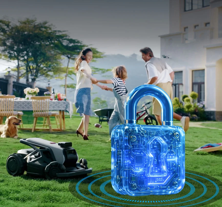 Airseekers belaidis vejos robotas su mulčiavimo funkcija Tron SE 1500m2, 300° AI Vision + NRTK aprašymas - Prekės nuotrauka