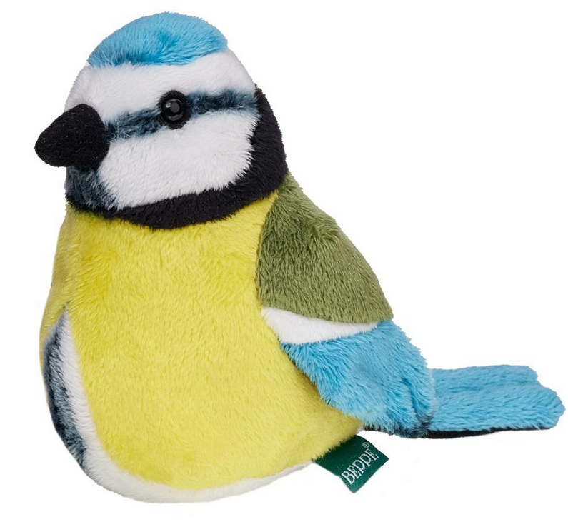 Beppe Pliušinis žaislas - mėlynoji zylė, 13 cm aprašymas - Prekės nuotrauka