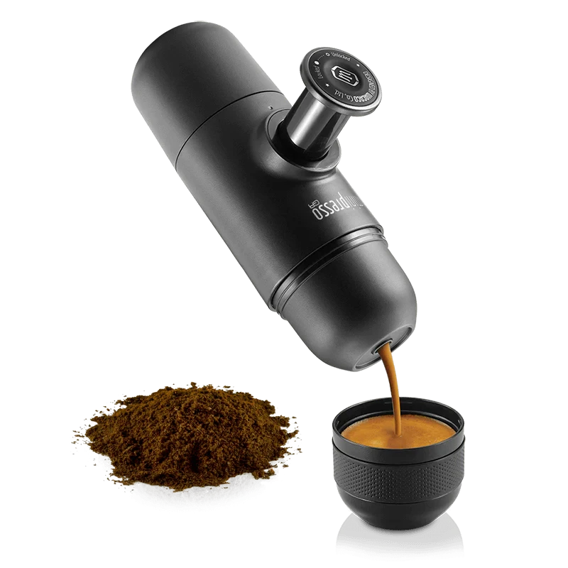 Wacaco Minipresso GR nešiojamas espresso aparatas, juodos spalvos aprašymas - Prekės nuotrauka