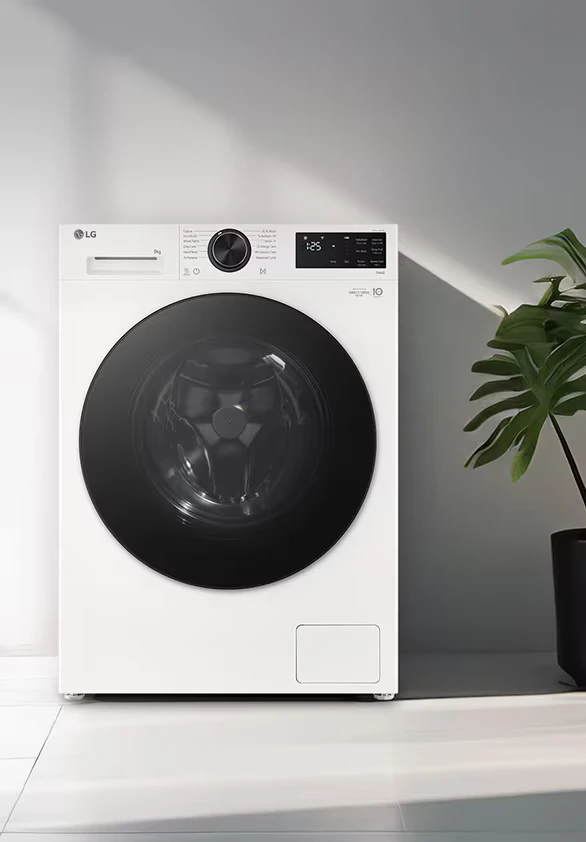 Skalbimo mašina LG 9 kg AI Direct Drive™, Counter-Depth MAX™, balta | F2X50S9TWB aprašymas - Prekės nuotrauka