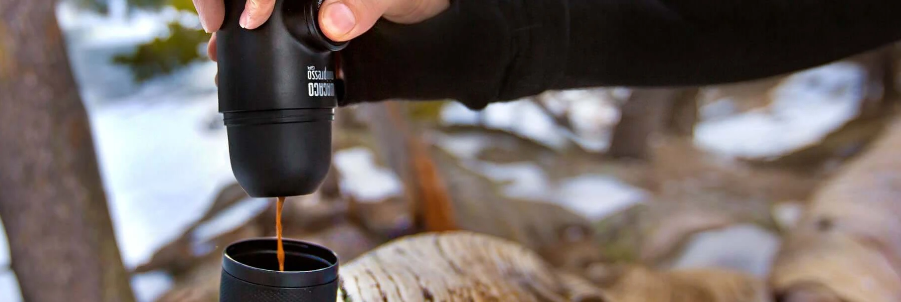 Wacaco Minipresso GR nešiojamas espresso aparatas, juodos spalvos aprašymas - Prekės nuotrauka