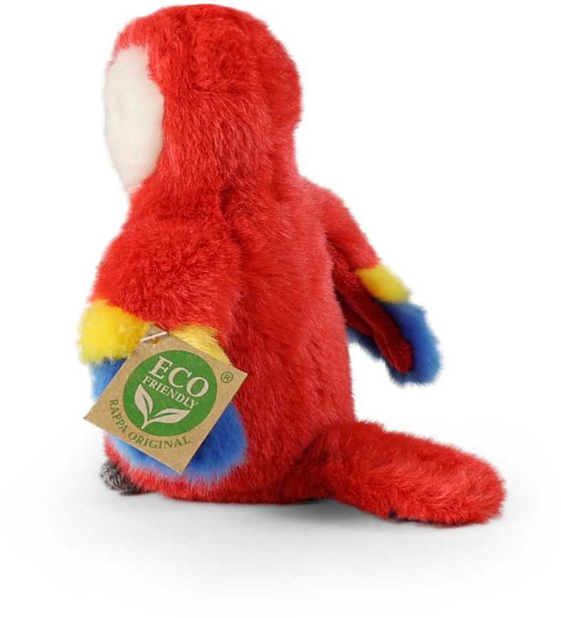 Rappa Eco-Friendly Pliušinis žaislas - raudonoji ara, 16 cm aprašymas - Prekės nuotrauka