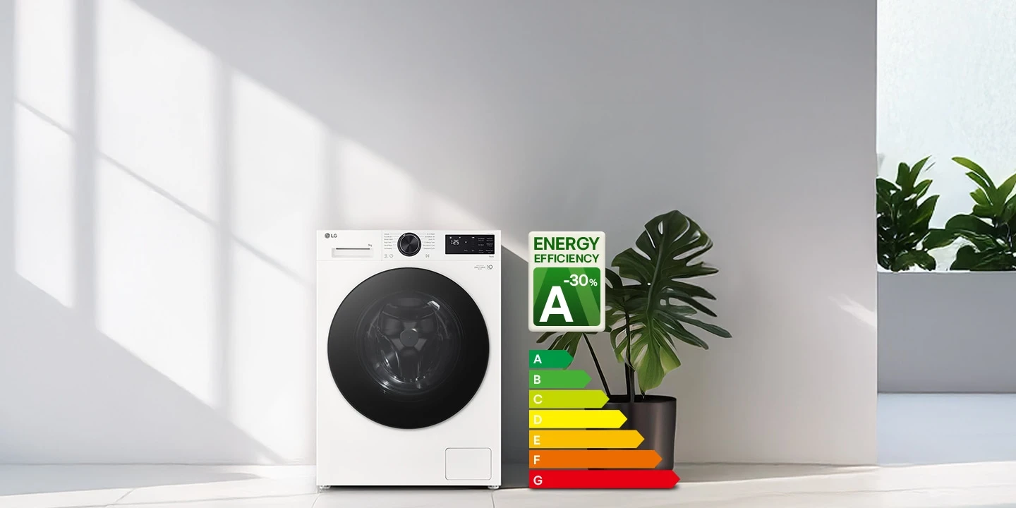 Skalbimo mašina LG 9 kg AI Direct Drive™, Counter-Depth MAX™, balta | F2X50S9TWB aprašymas - Prekės nuotrauka