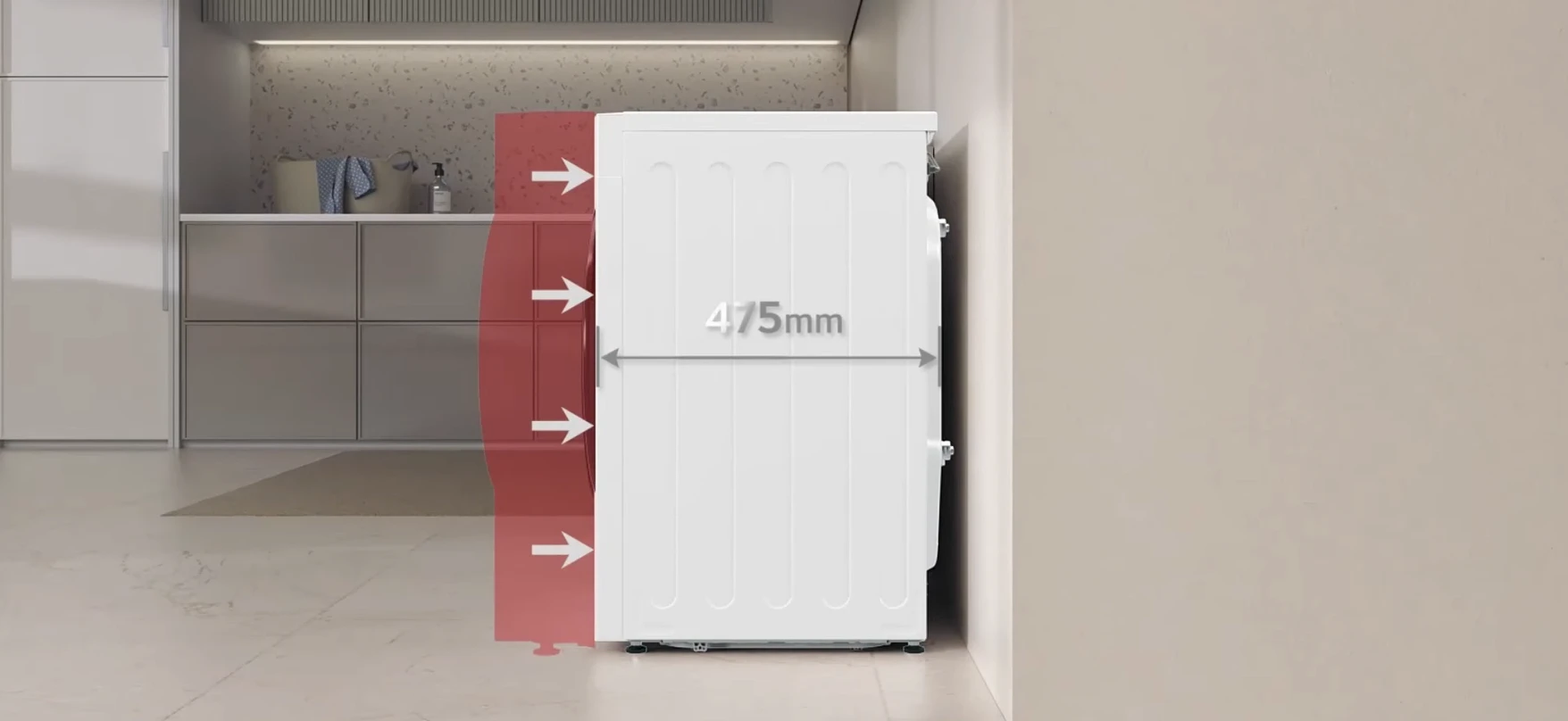 Skalbimo mašina LG 9 kg AI Direct Drive™, Counter-Depth MAX™, balta | F2X50S9TWB aprašymas - Prekės nuotrauka