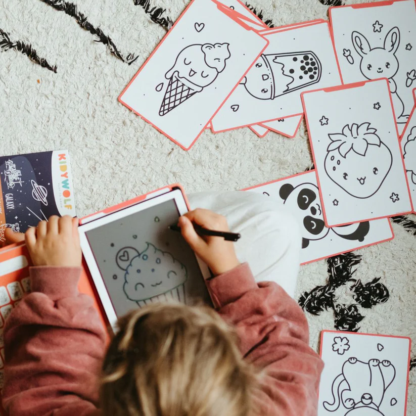 KIDYWOLF Piešimo planšetė KIDYDRAW-MINI, Kawaï aprašymas - Prekės nuotrauka