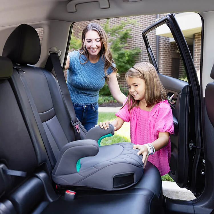 automobilinė kėdutė-paaukštinimas Graco Booster Max R129 su IsoFix, spalva: pilka (137-150 cm) aprašymas - Prekės nuotrauka