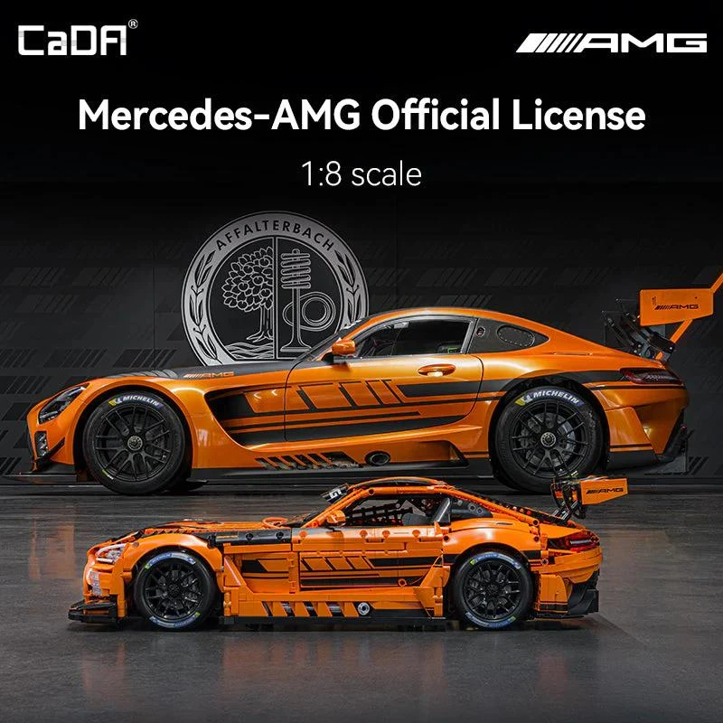 Konstruktorius CaDA Mercedes AMG GT3 1/8 (5466 dalių) aprašymas - Prekės nuotrauka