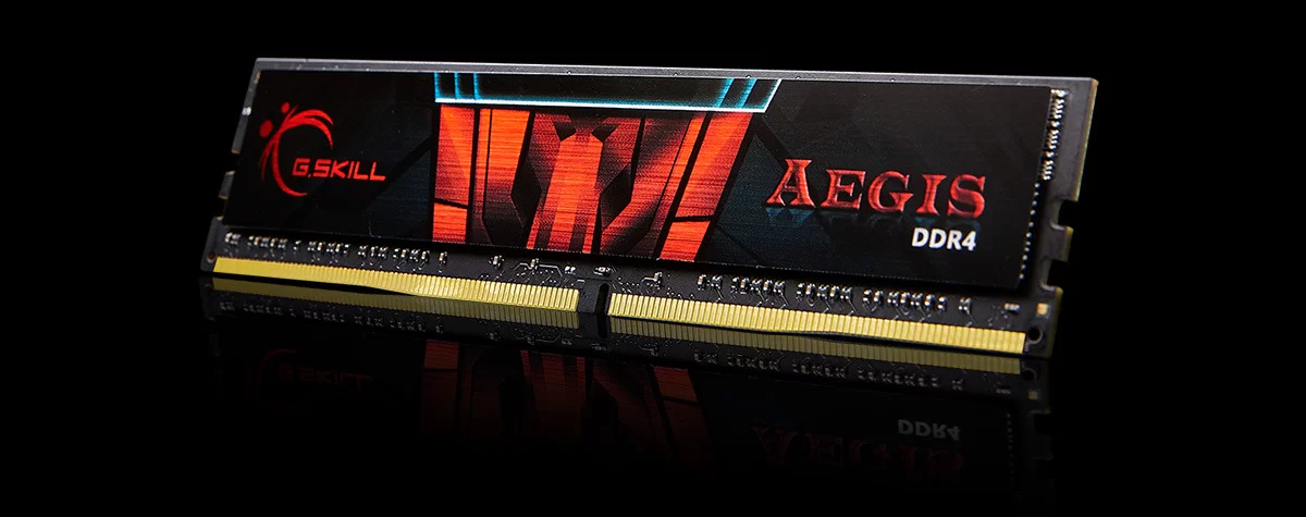 Stacionaraus kompiuterio atmintis G.Skill Aegis | 2x16 GB | DDR4 | 2400 MHz | F4-2400C17D-32GIS aprašymas - Prekės nuotrauka