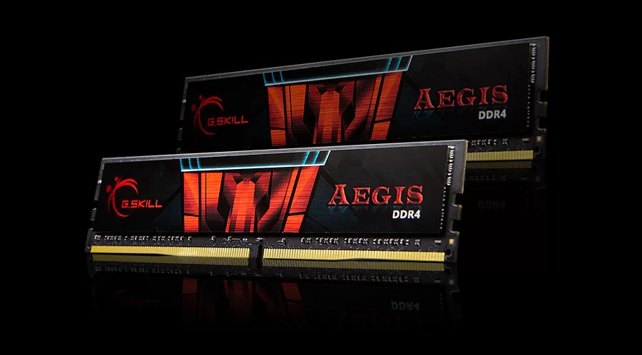 Stacionaraus kompiuterio atmintis G.Skill Aegis | 2x16 GB | DDR4 | 2400 MHz | F4-2400C17D-32GIS aprašymas - Prekės nuotrauka