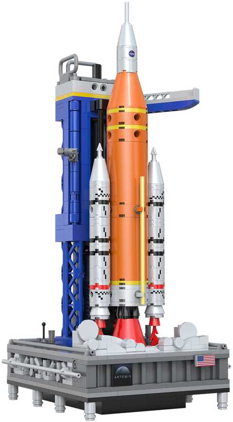 CaDa konstruktoriaus kaladėlės NASA Artemis Space Launch System, 659 detalės aprašymas - Prekės nuotrauka