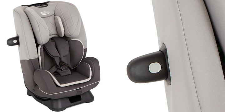 Automobilinė kėdutė Graco Slimfit R129, 0–36 kg | pilkos/rudos spalvos aprašymas - Prekės nuotrauka