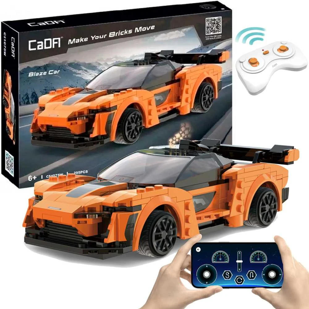 Konstruktorius CaDA Blaze Car C51075W, su RC pultu, 1:20 mastelis (295 dalys) aprašymas - Prekės nuotrauka