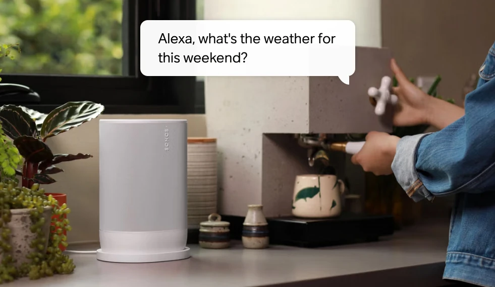 Sonos Move Gen2 nešiojama kolonėlė, Baltos spalvos aprašymas - Prekės nuotrauka