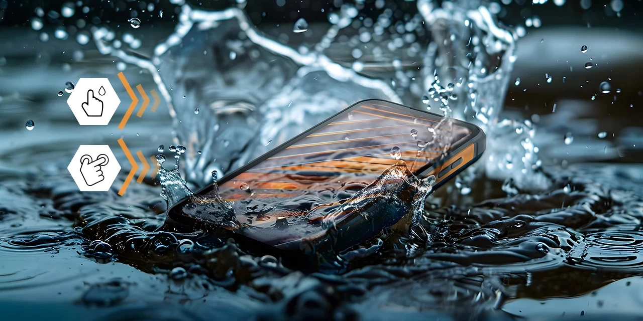 Išmanusis telefonas MyPhone Hammer Iron Va, 4G, 6/64GB, oranžinis aprašymas - Prekės nuotrauka