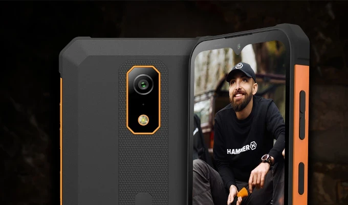 Išmanusis telefonas MyPhone Hammer Iron Va, 4G, 6/64GB, oranžinis aprašymas - Prekės nuotrauka