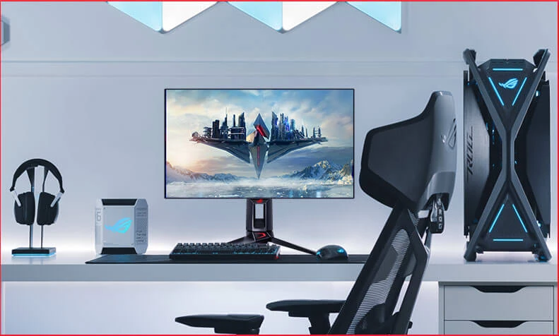 Monitorius Asus ROG Swift OLED PG27AQDP | 26.5 | 16:9 | 2560x1440 | 480Hz (90LM0A20-B01A70) aprašymas - Prekės nuotrauka