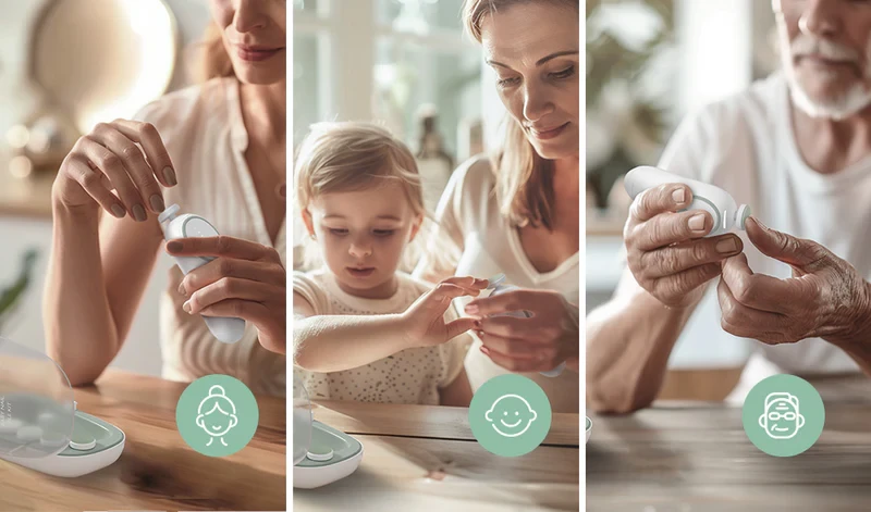 Elektrinė kūdikių ir vaikų nagų dildė Momcozy Baby Nail File aprašymas - Prekės nuotrauka
