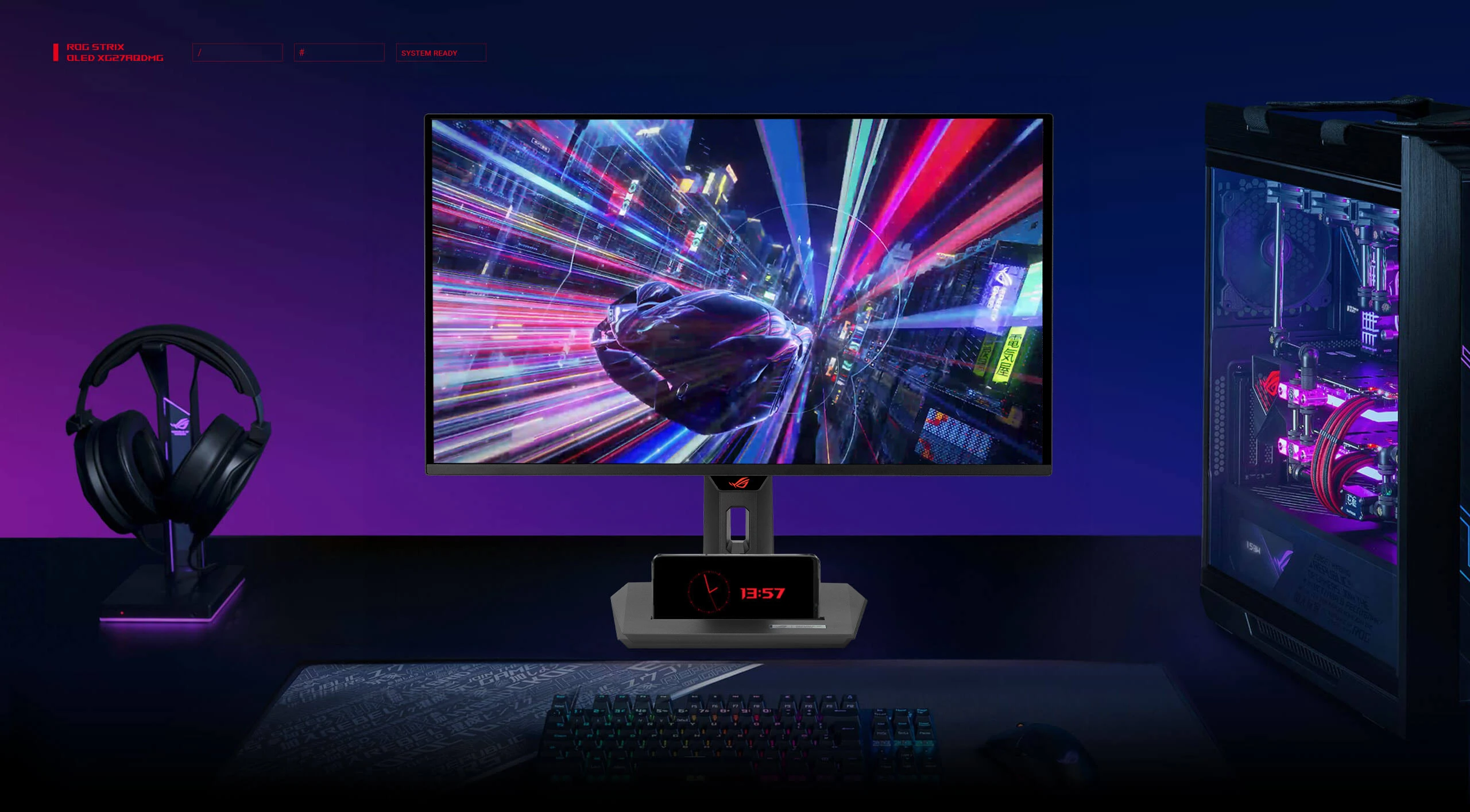 Monitorius Asus ROG Strix OLED XG27ACDNG | 26.5 | 16:9 | 2560x1440 | 360Hz (90LM0AN0-B01970) aprašymas - Prekės nuotrauka