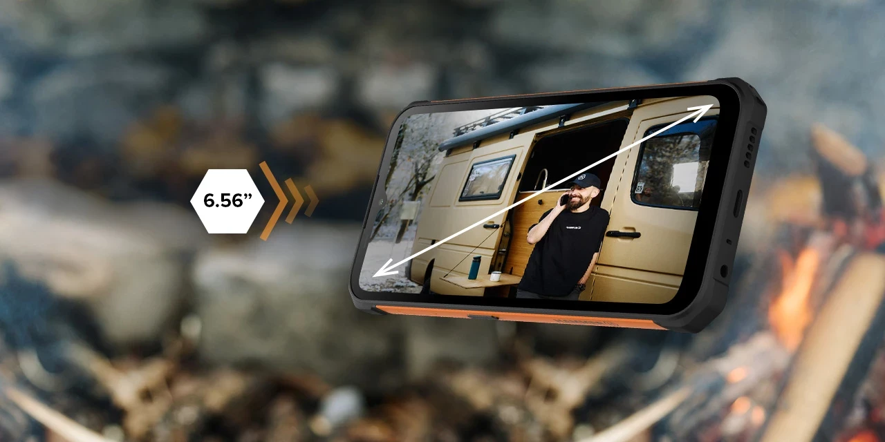 Išmanusis telefonas MyPhone Hammer Iron Va, 4G, 6/64GB, oranžinis aprašymas - Prekės nuotrauka