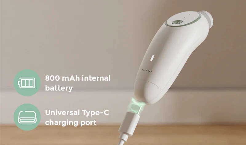 Elektrinė kūdikių ir vaikų nagų dildė Momcozy Baby Nail File aprašymas - Prekės nuotrauka