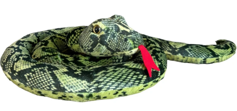 Dubi Pliušinis žaislas - žalia gyvatė, 150 cm aprašymas - Prekės nuotrauka