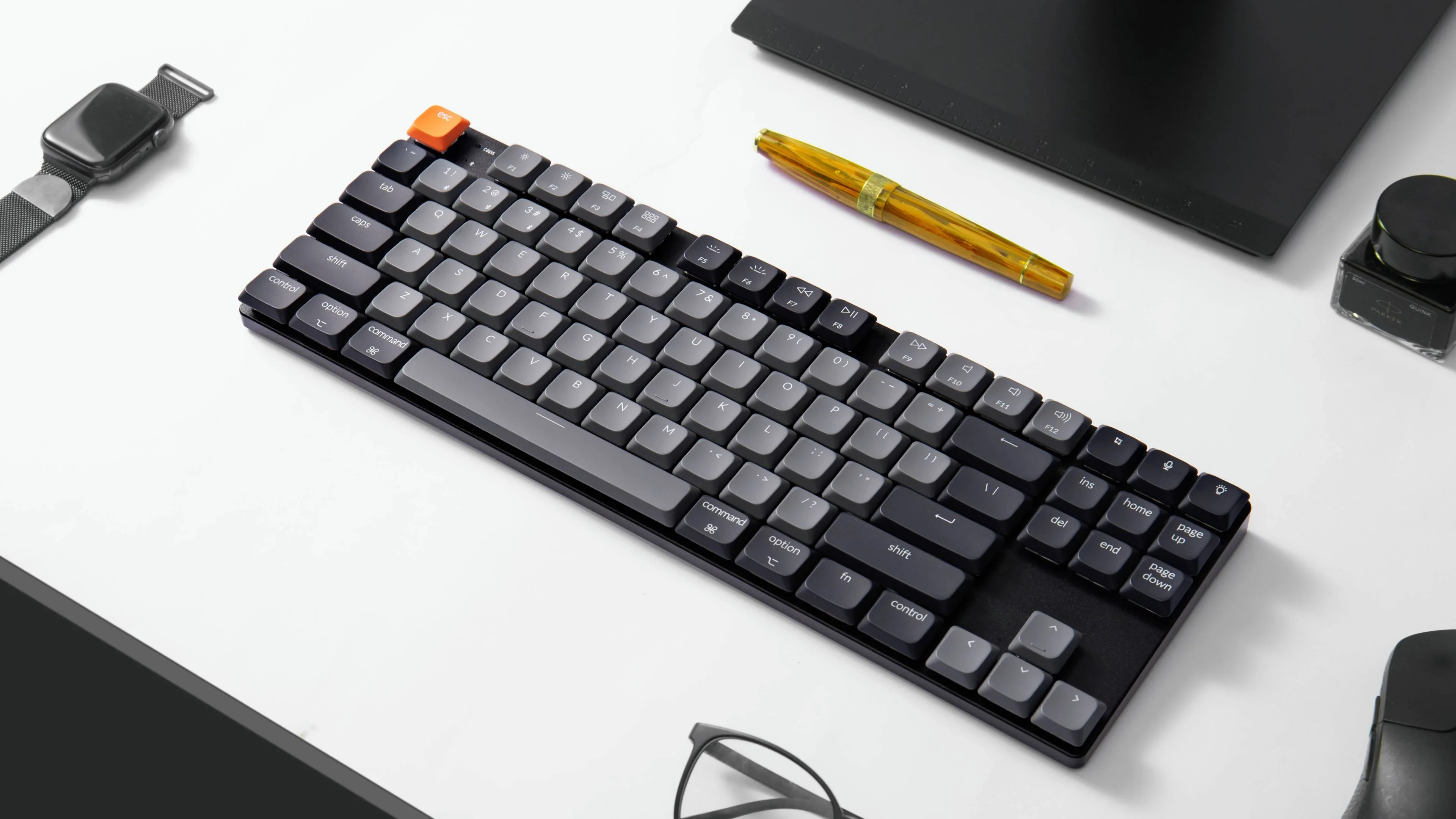 Keychron K1 QMK belaidė mechaninė klaviatūra (K1X-A4) | 6 versija aprašymas - Prekės nuotrauka
