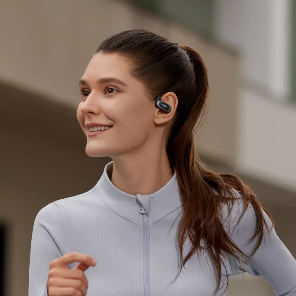 Ausinės Shokz OpenFit Air, Baltos spalvos aprašymas - Prekės nuotrauka