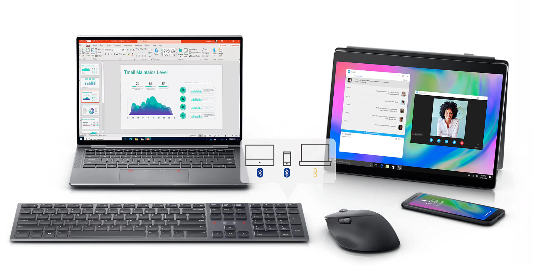 Dell Premier Collaboration Klaviatūra + Belaidė pėlė, KM900 (580-BBCZ) aprašymas - Prekės nuotrauka
