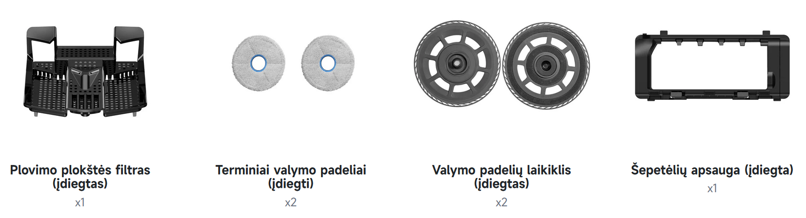 Dulkių siurblys - robotas Dreame X60 Ultra, juodos spalvos aprašymas - Prekės nuotrauka