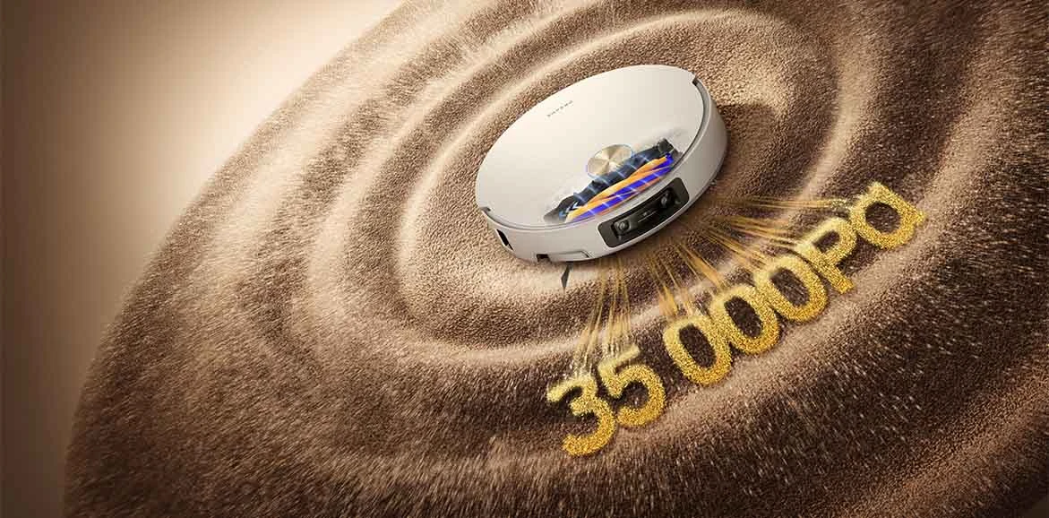 Dulkių siurblys-robotas Dreame X60 Ultra Complete, baltos spalvos aprašymas - Prekės nuotrauka