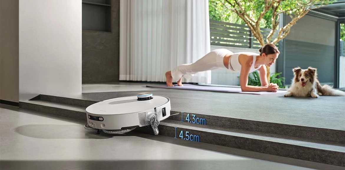 Dulkių siurblys-robotas Dreame X60 Ultra Complete, baltos spalvos aprašymas - Prekės nuotrauka
