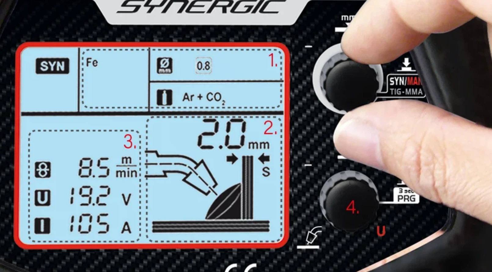 Suvirinimo aparatas Telwin Technomig 210 Dual Synergic aprašymas - Prekės nuotrauka
