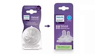 Žindukai Philips Avent Natural Response SCY961/02, 0 mėn+, 2 vnt. aprašymas - Prekės nuotrauka