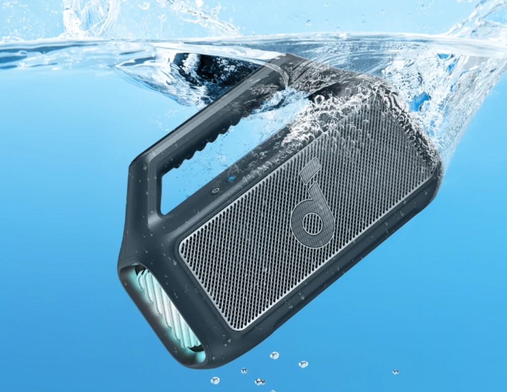 Soundcore Motion Boom 2 nešiojama kolonėlė, mėlynos spalvos aprašymas - Prekės nuotrauka