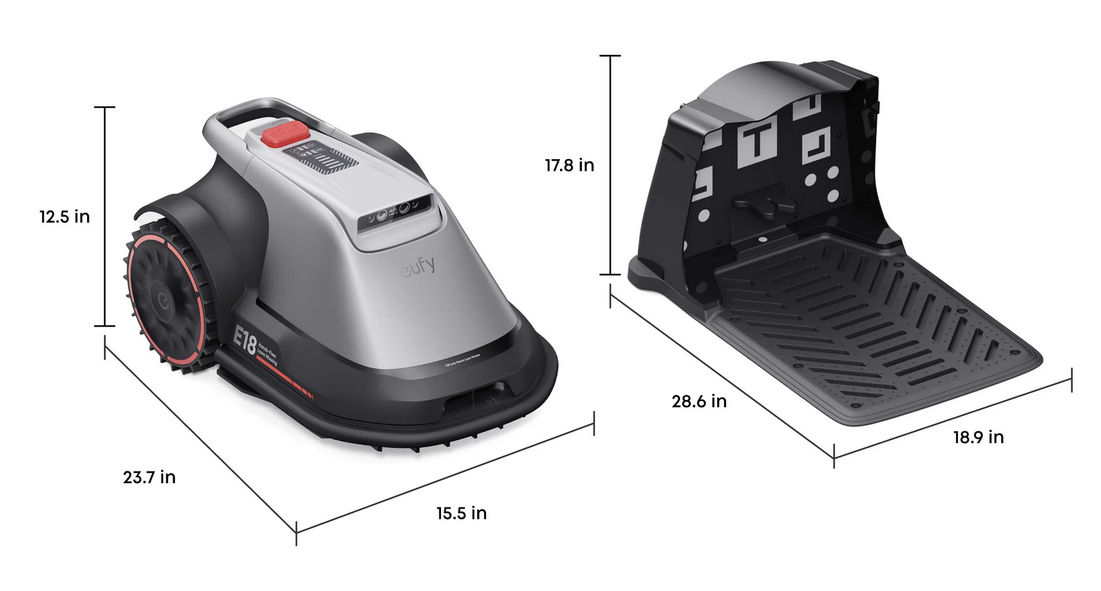 Anker Eufy belaidis vejos robotas E18, 1200m² aprašymas - Prekės nuotrauka